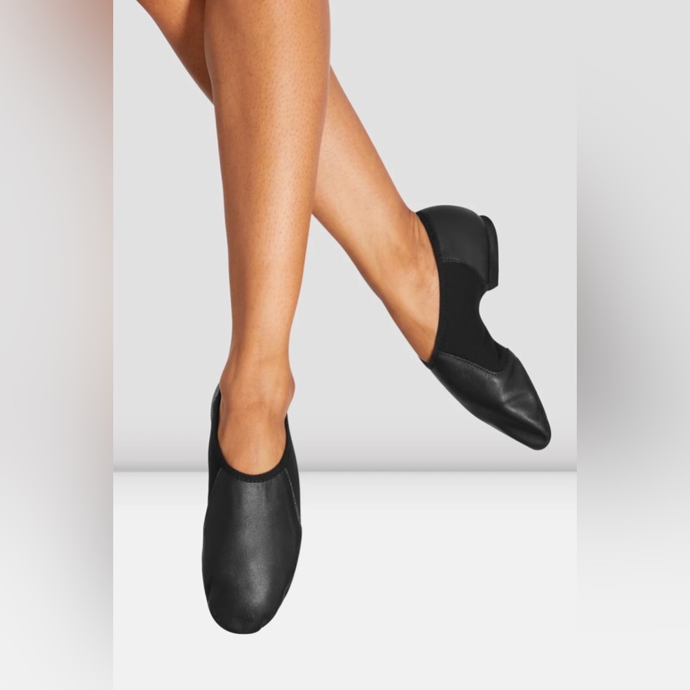 NWT Bloch Ladies Neo-Flex Slip On Leather Jazz Shoes